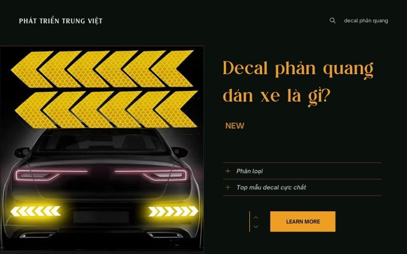 Decal phản quang dán xe là gì? Phân loại kèm top mẫu decal cực chất